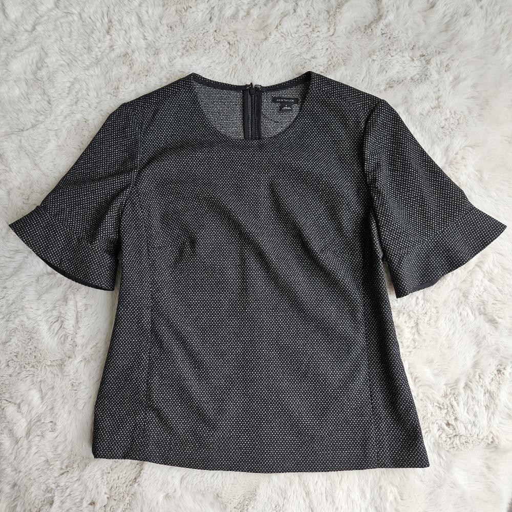 Ann Taylor | Monochrome Textured Top